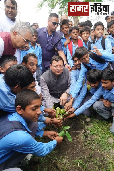 Chief Minister Pushkar Singh Dhami उत्तराखण्ड के साथ ही पूरे देश में हरेला पर्व मनाया जा रहा